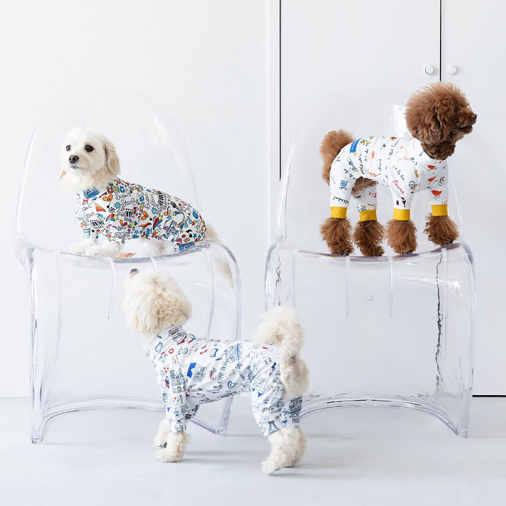 Buzz Factory バズファクトリー カラフルロンパース パリ 袖切替え