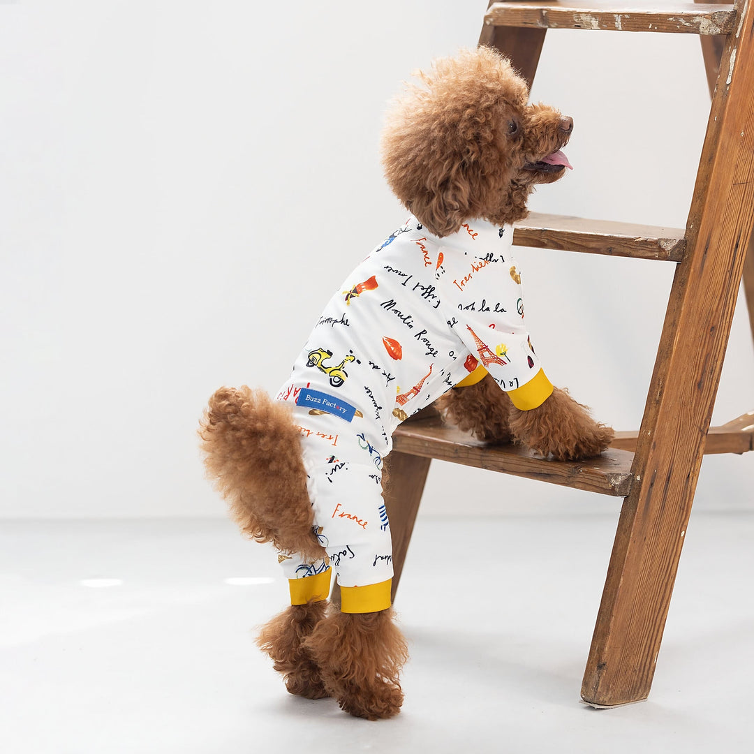 Buzz Factory バズファクトリー カラフルロンパース パリ 袖切替え