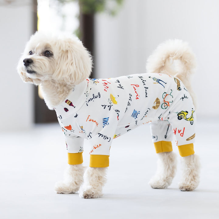 BlackBerry鸟鸟一 キャラクター柄ルームウェアセット Buzz Factory バズファクトリー カラフルロンパース パリ 袖切替え