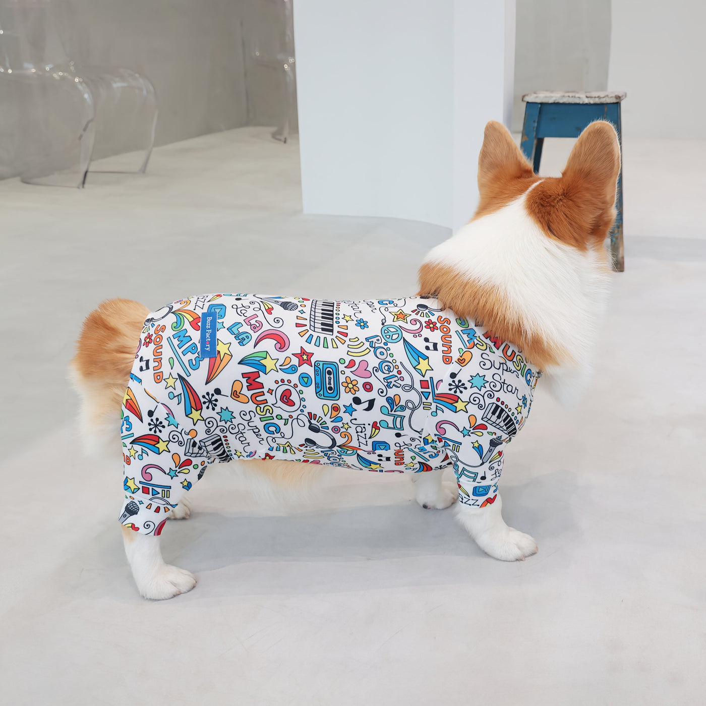 【新入荷】カラフルロンパース 胴長・短足わんちゃん向け