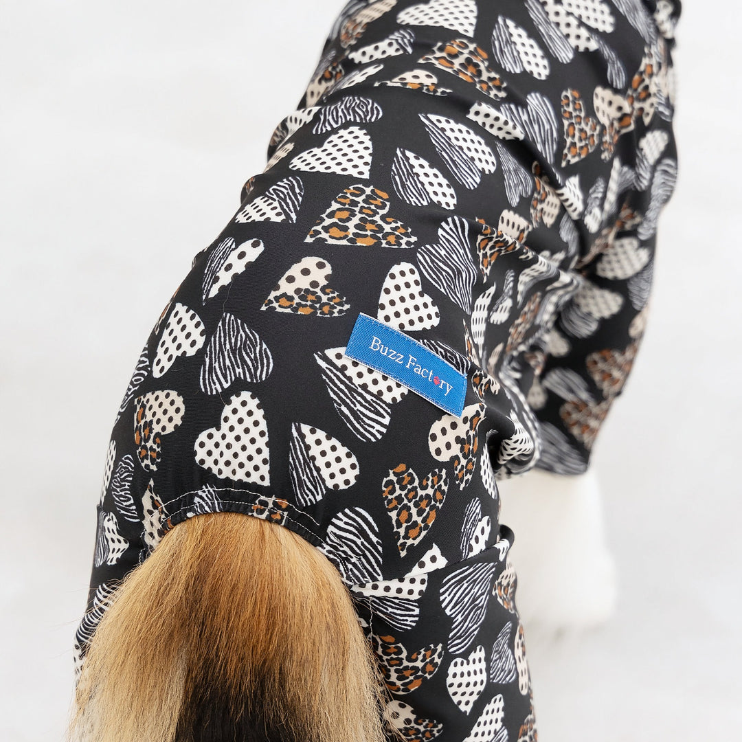 for pets only ロンパース Buzz Factory カラフルロンパース アニマルハート 日本製 ドッグウェア