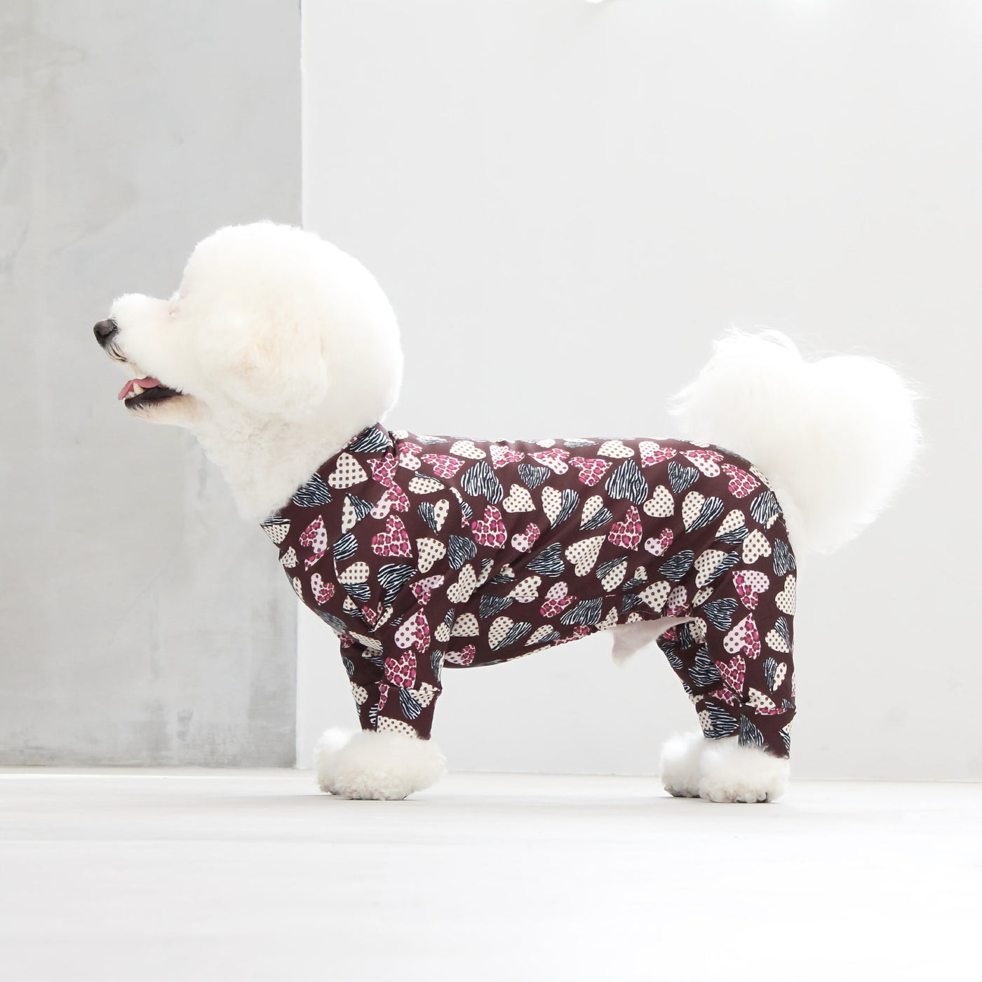 【新入荷】カラフルロンパース アニマルハート