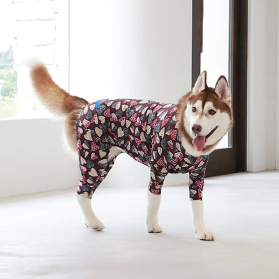 【新入荷】カラフルロンパース アニマルハート