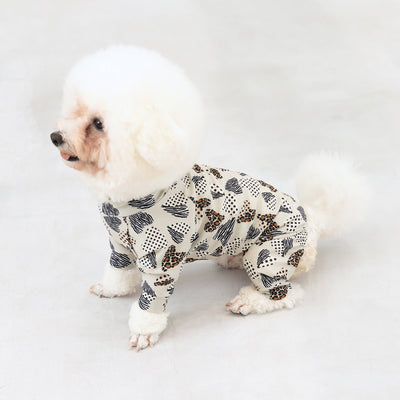 【再入荷】カラフルロンパース アニマルハート