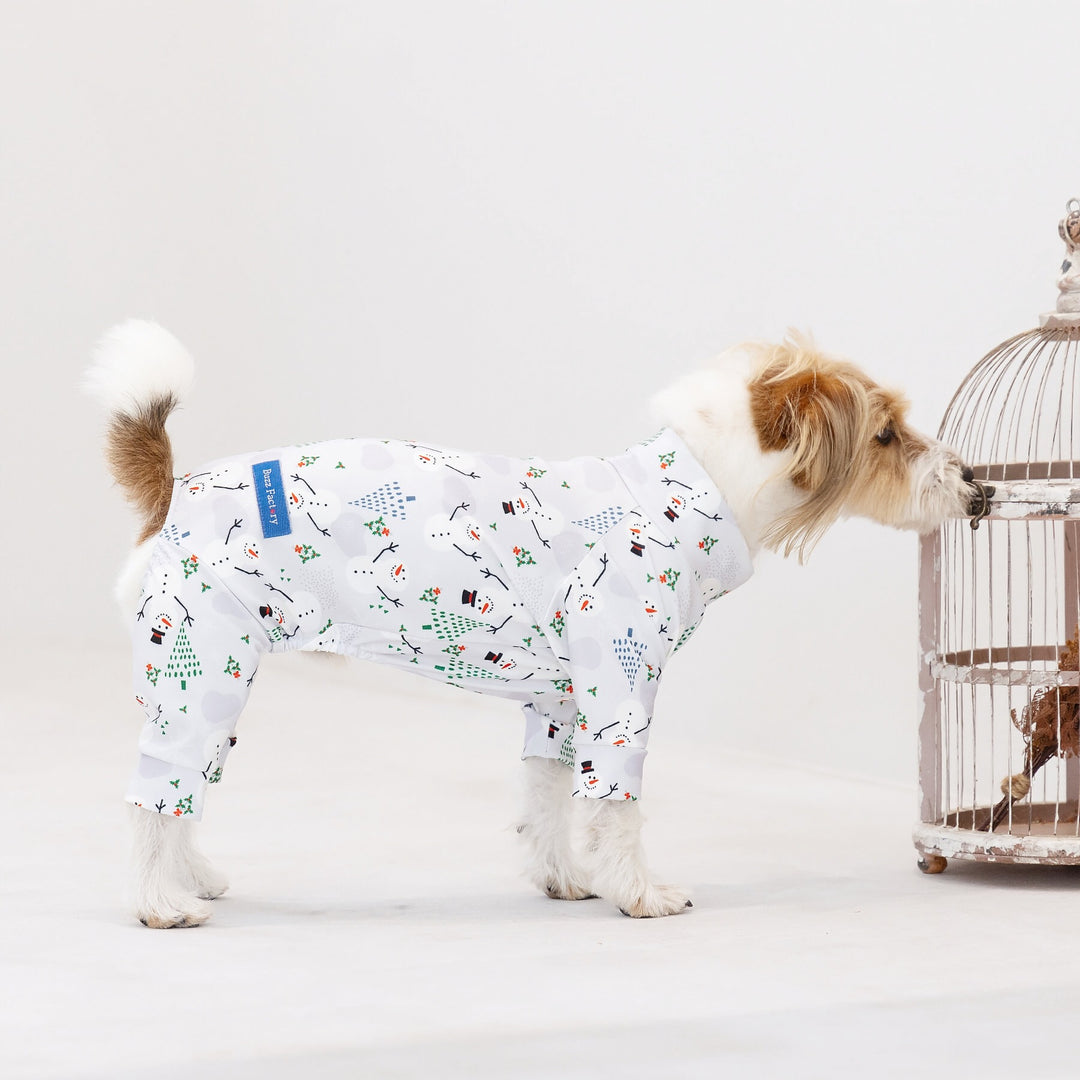 Buzz Factory カラフルロンパース スノーマン 日本製 ドッグウェア