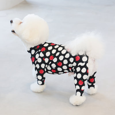 【新入荷】カラフルロンパース アップルドット