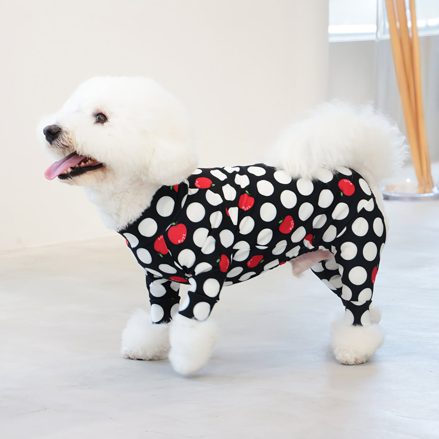 【新入荷】カラフルロンパース アップルドット