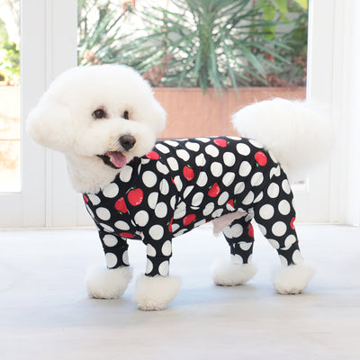 【新入荷】カラフルロンパース アップルドット