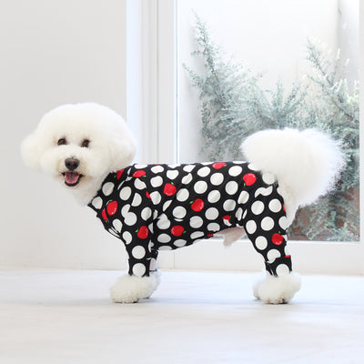 【新入荷】カラフルロンパース アップルドット