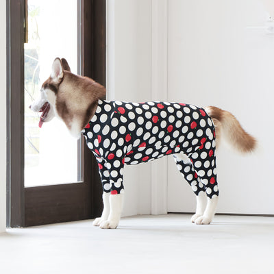 【新入荷】カラフルロンパース アップルドット