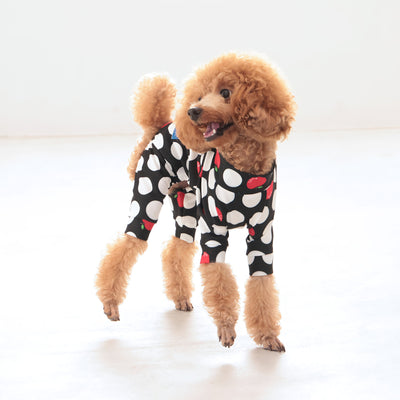 【新入荷】カラフルロンパース アップルドット