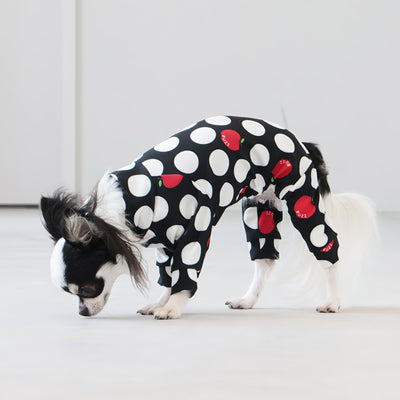 【新入荷】カラフルロンパース アップルドット