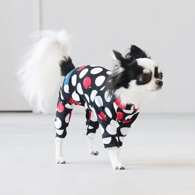 【新入荷】カラフルロンパース アップルドット