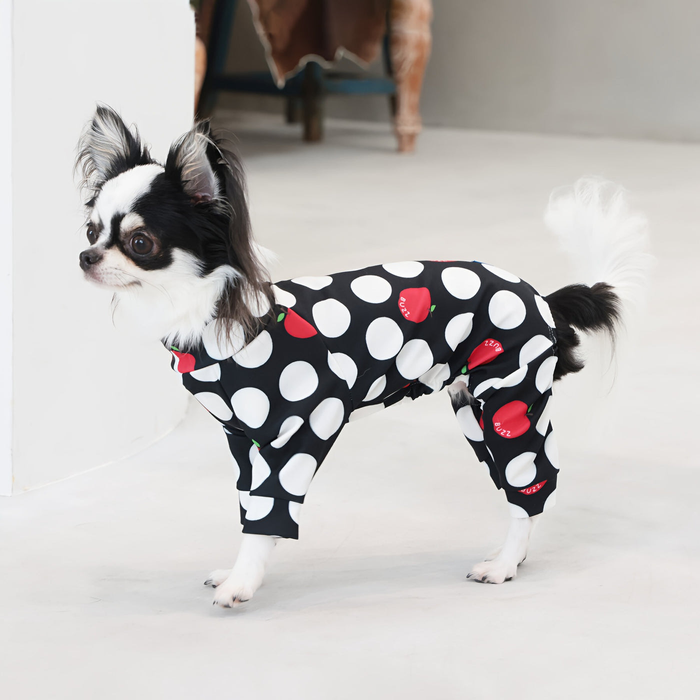 【新入荷】カラフルロンパース アップルドット