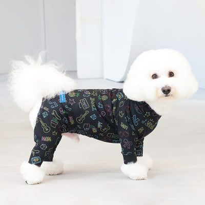 【新入荷】カラフルロンパース ブラックアート