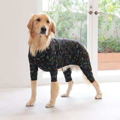 【新入荷】カラフルロンパース ブラックアート