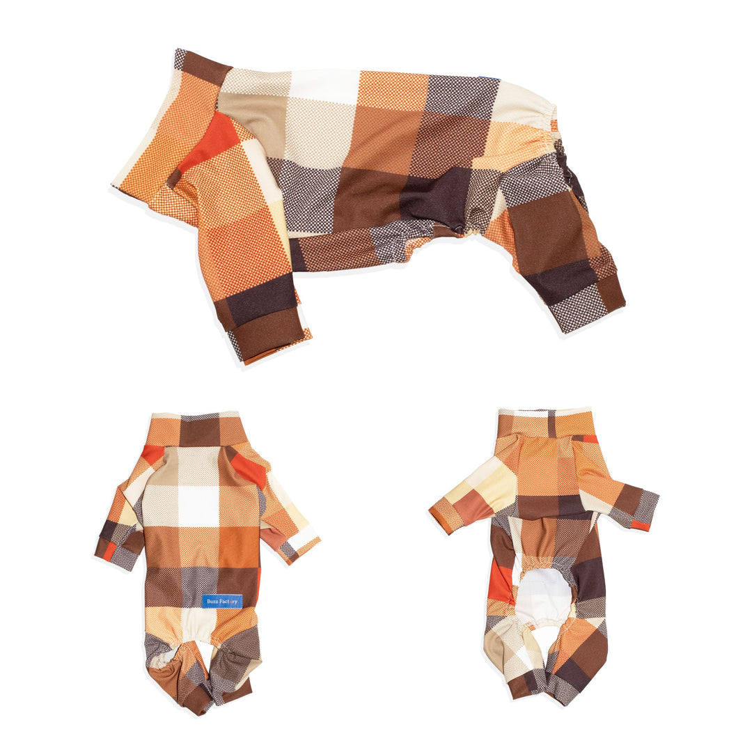 Buzz Factory バズファクトリー カラフルロンパース チェック 日本製